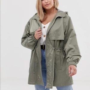 ASOS Curve | lightweight parka with jersey lining